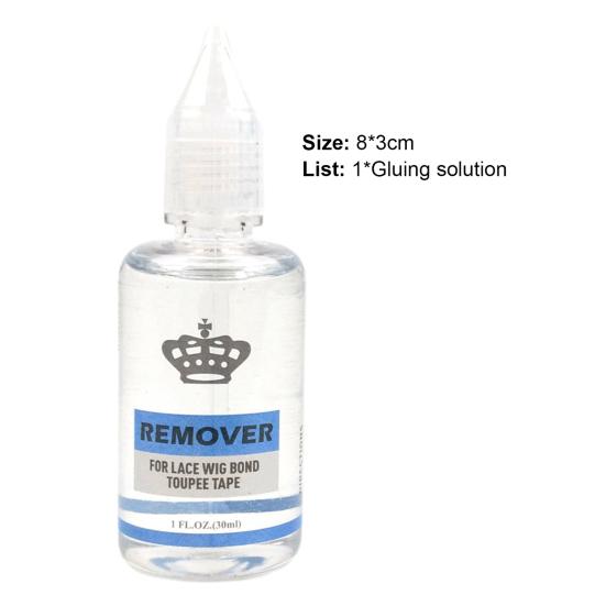 30ml Toupee Remover Liquid Remove Easily Non-irritating Hair Replacement Lace Front Wig Adhesive Glue Remover for Head