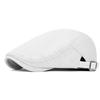 Cotton Adjustable Newsboy Caps Men Woman Casual Beret Flat Ivy Cap Soft Solid Color Driving Cabbie Hat Unisex Black Gray Hats