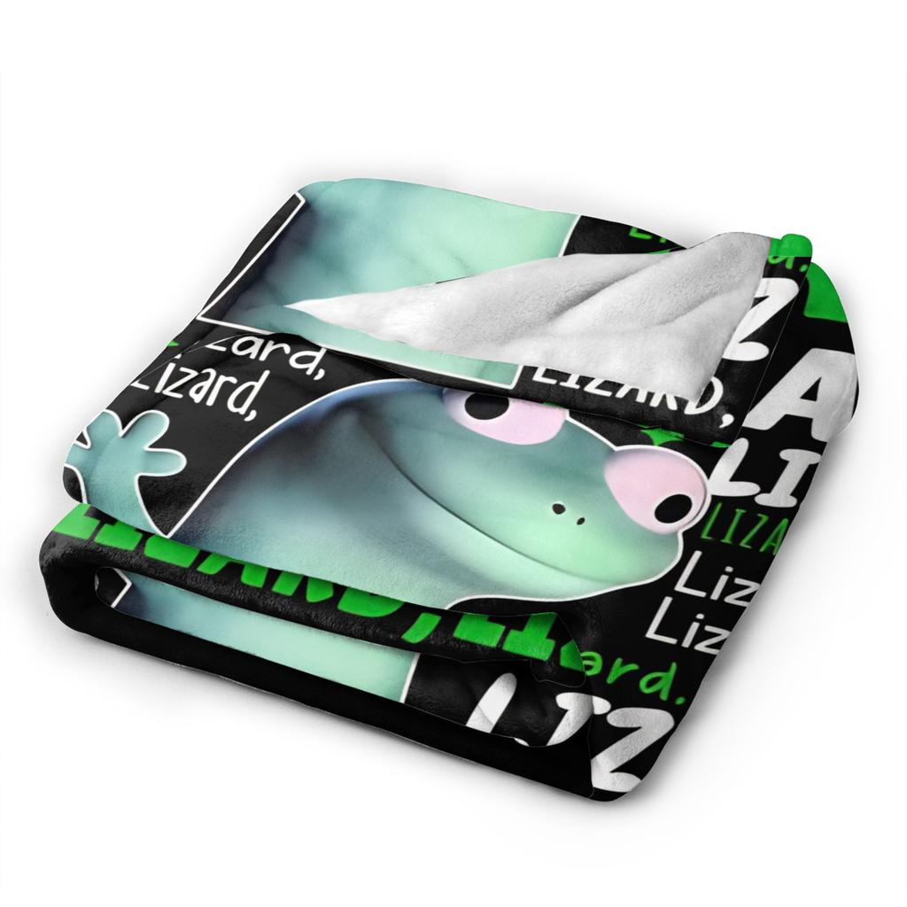 Hoppers Tom Lizard Button Meme Blanket Fuzzy Vintage Breathable Throw Blankets for Bed Sofa All Season,