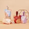24PCS New Happy Candy Box, European Flower Wedding Candy Bag, Portable Small Gift Packaging Box, Engagement Candy Box.