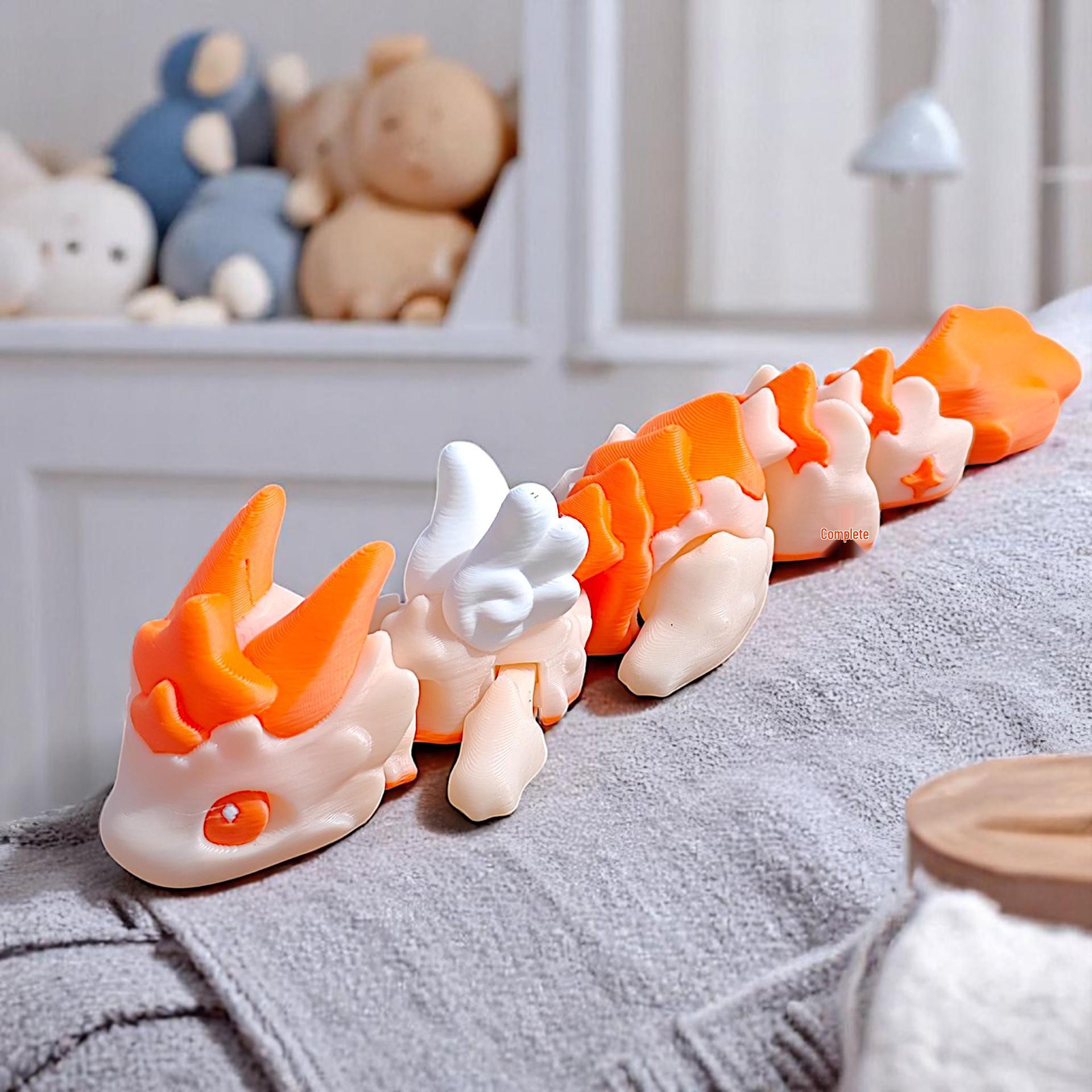 

Креативный 3D Звездный Дракон с Маленькими Крыльями - Большая Детская Игрушка Фигурка оранжевый