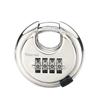 Stainless Steel Round Password Padlock Warehouse Outdoor Door Ship Container Chain Horizontal Opening Lock Anti-theft Waterproof