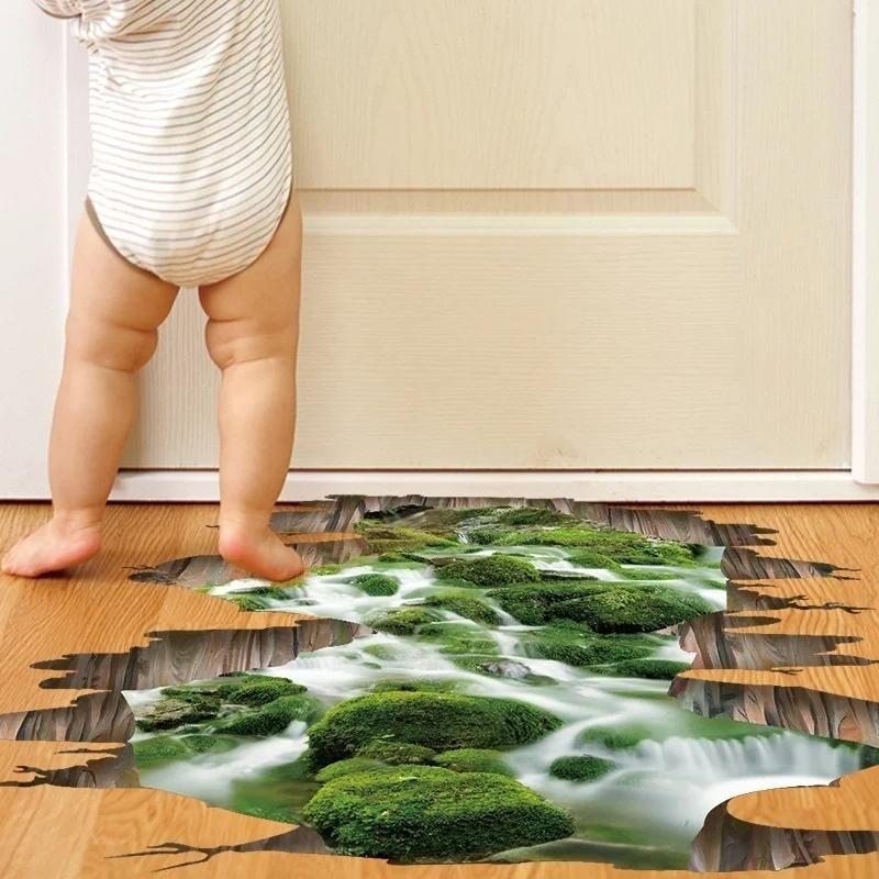 

Новая 3D Наклейка Лотос на Пол/Стену Съемные Настенные Декали Виниловое Искусство Декор Гостиной Подходящие Домашние Кухонные Декоративные Наклейки A