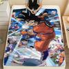 Coperta in Flanella con Stampa Personaggi Dragon Ball, Alta qualità Confortevole per Tutte le Stagioni, Arredamento per la Casa, Calore e Comfort, Perfetta per Regali di Natale