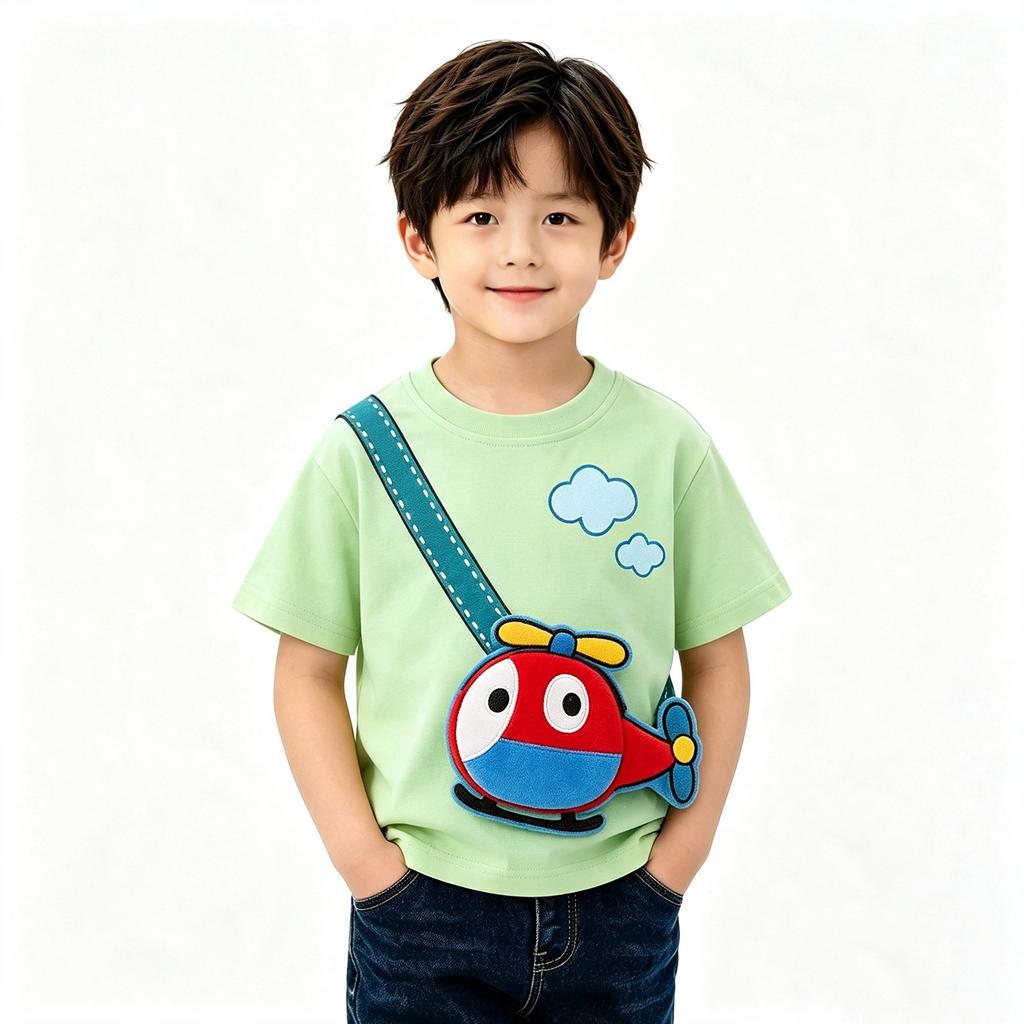 Kids Long Sleeve T-Shirt with Print for Boys Girls Casual Comfortable Base Layer Top