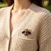 Yousheng Colorful Bee Design Brooch, Compact Size Enamel Safety Pin, Commuting Accessory for Suits Coats Scarves
