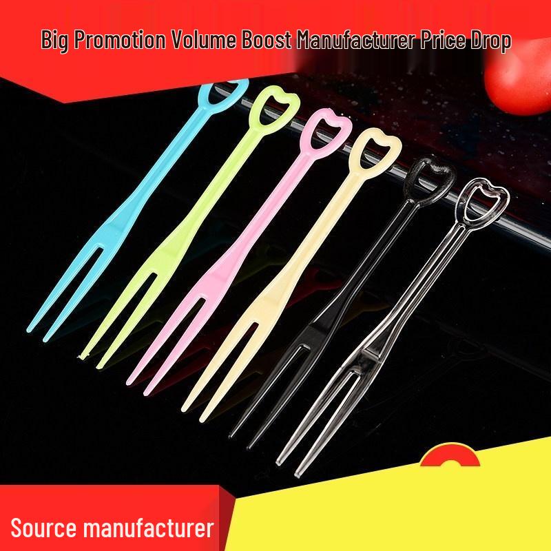 Disposable Transparent Plastic Fruit Picks