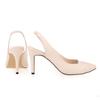 Women Pumps Pointed Toe  Shoes Thin Heels  Wedding Party Girl High  Sole Nude Color  Big Size