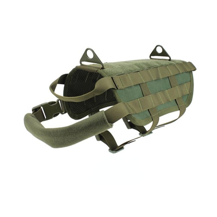 Outdoor Dog Vest Training Suit Adjustable Dog Coat (Green,S) зелёный