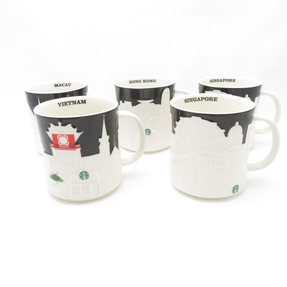 STARBUCKS Starbucks Hong Kong/Singapore/Macau/Vietnam 5-piece mug set Overseas limited 473ml Starbucks Coffee SU12378C1 [Used]