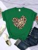 Fashion Leopard Wild At Heart Women'S Tshirt Cotton Breathable Short Sleeve Casual Comfortable Clothing Cotton Oversized T Shirt