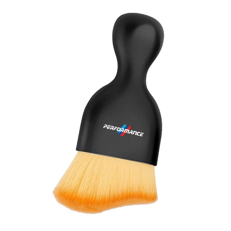 1PCS Car Interior Cleaning Tools Elliptical Soft Wool Brush Keychain For BMW X1 X2 X3 X5 X4 X6 X7 iX3 F20 F10 F07 E70 E46 E90 E9