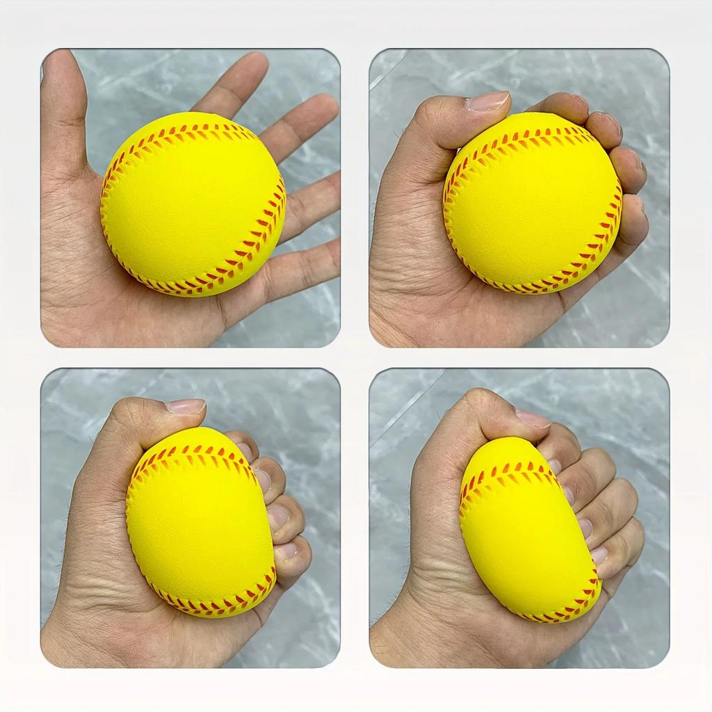 Unisex-Erwachsene Leichter Trainings-Softball - Langlebiger & Sicherer Elastischer PU-Schaumstoff-Baseball für Indoor-/Outdoor-Freizeit