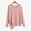Women's Plus Size Oversized Irregular Lace-up Sweater