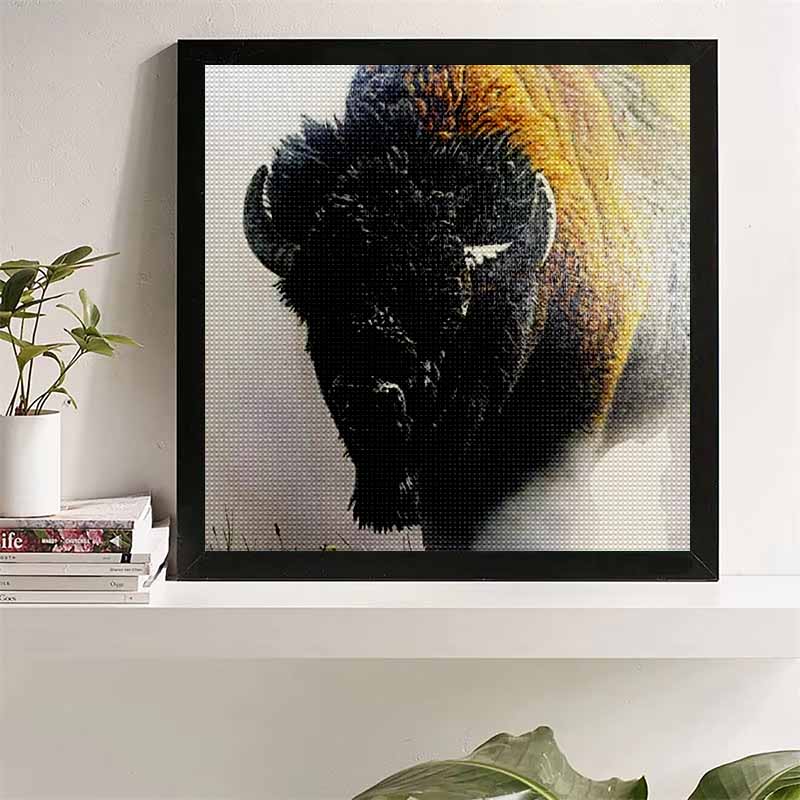 

New Arrival 5D DIY Full Circle Diamond Painting Yak Embroidery Cross Stitch Home Decor Gift 20x20cm