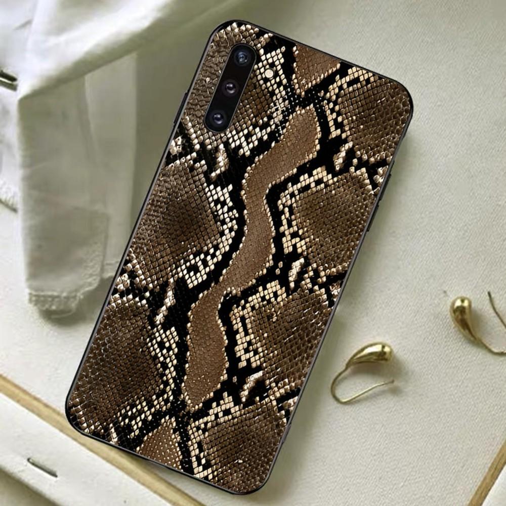 Snakes Skin Phone Case For Samsung A 13 21 30 31 32 51 52 53 70 for Huawei Honor 50 60 70 for OPPO Vivo