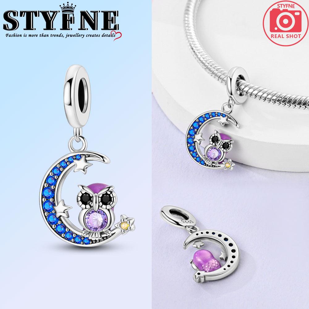 Anniversary Copper Color Cute Cat Blue Moon Owl Rabbit Mermaid Animal Charms Pendants Fit Original Bracelets Diy Jewelry