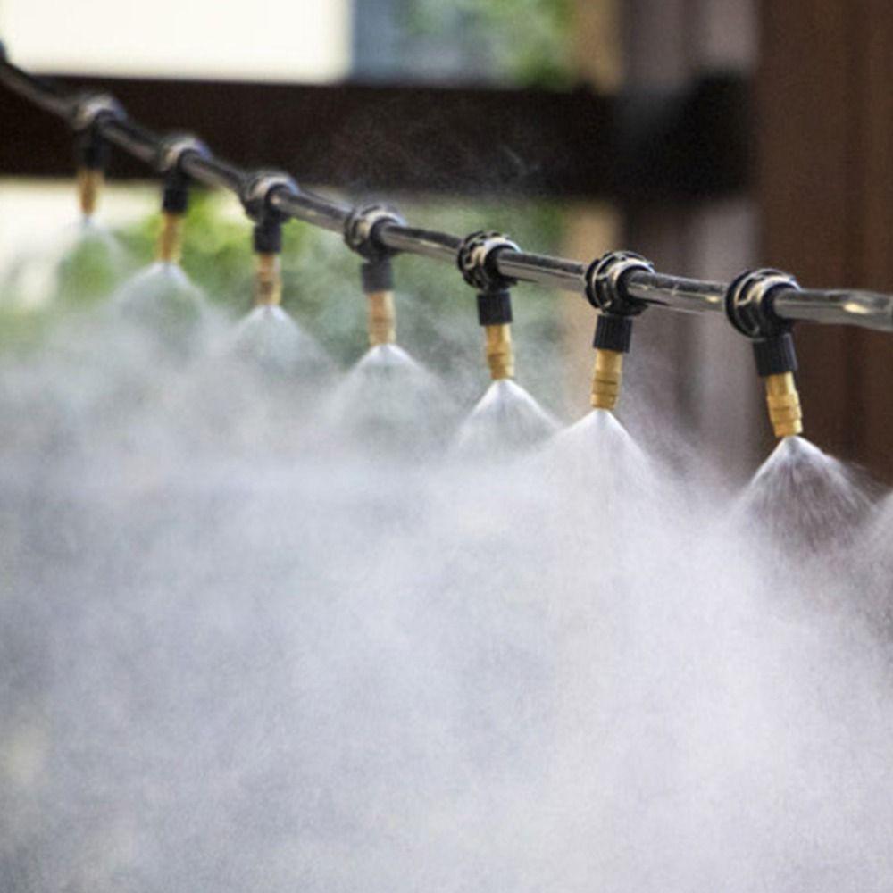 10Pcs Atomizing Design Misting Nozzles Adjustable Spray Garden Sprinklers Plant Watering