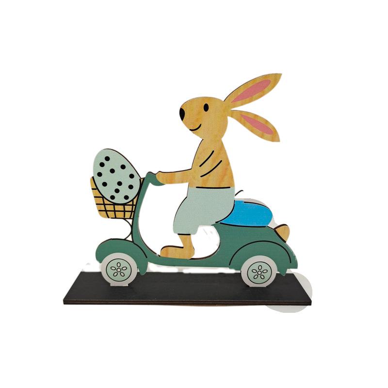 Velikonoční jarní dřevěná ozdoba velikonoční dekorace pro domácí králíky párty potřeby DIY řemesla dětské dárky