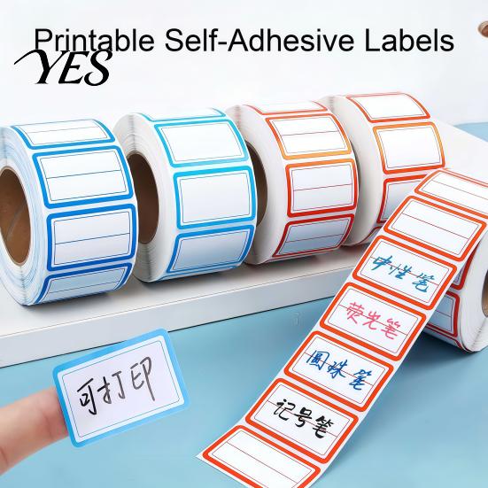 Price Tag Stickers 500 Pcs Label Stickers, Color Coding Self-Adhesive Name Tags, Waterproof Removable Labels for Handwriting File Folders, Shelves