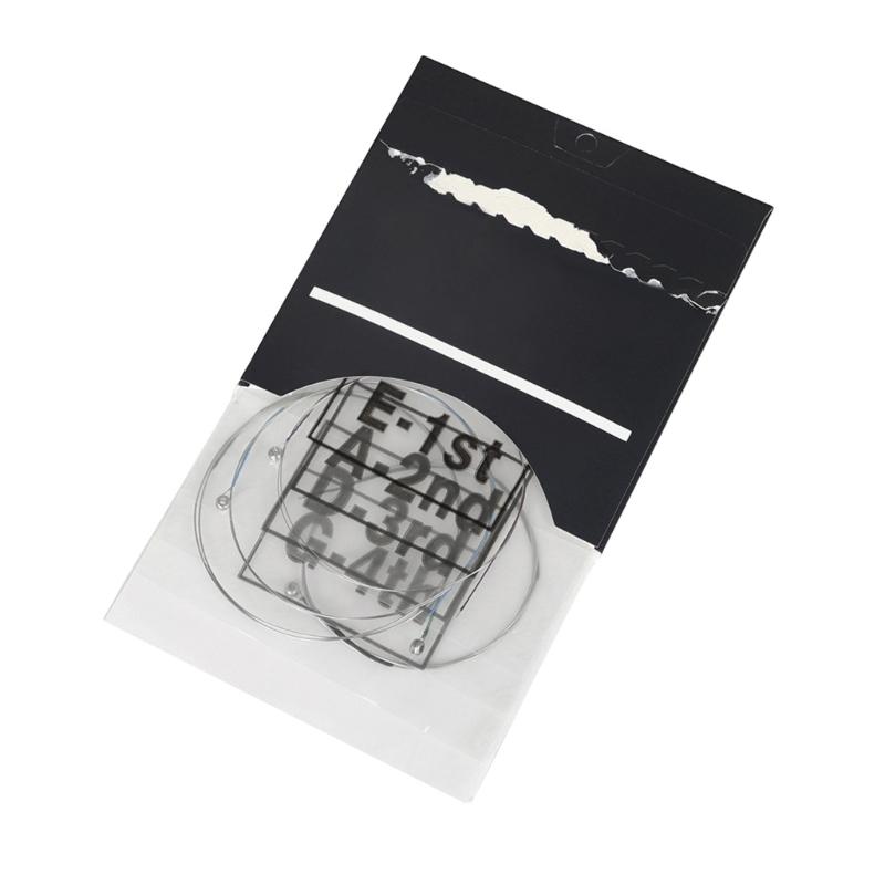 Set of 4 Durable & Melodious Violin Strings for 4/4 3/4 Violins Copper Alloy Material,Stable Tone and Easy Installation