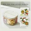 Transparent Garlic Storage Containers BPA Free Kitchen Food Crisper Case  Herb