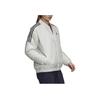 Adidas Sports Windproof Warm Stand-Up Collar Cotton Jacket Women Jackets White GH4582
