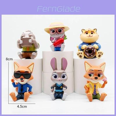 Zootopia Animal Judy Nick Fox Pvc Collectible Figurine Set For Kids And Fans