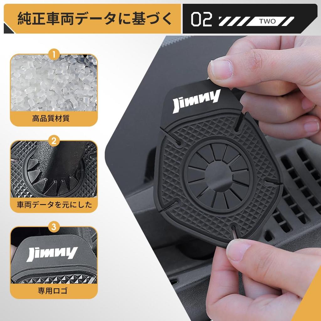 LUTU Wiper Hole Covers for the New Jimny and Nomad with Exclusive Prevents Fallen Foreign and Durable Protective Car Exterior Changes and Enhances DIY