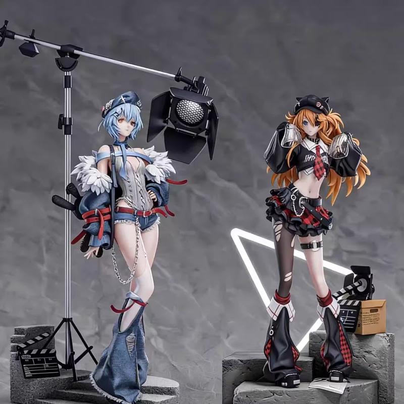 33cm Mengyaxiang Studio EVA Asuka Rei Ayanami Rock Band Action Figures Anime Girl Figure Collect Model Ornament Toy Boy Gifts