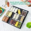 2/4/8PCS Kitchen Spice Drawer Organizer Adjustable Spice Rack For Spice Jars Seasoning Bottles Cabinet Pantry Kitchen Organizer