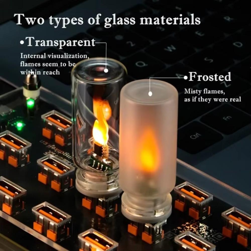 Flickering Flame LED Flame Lamp Warm Light USB Atmosphere Light  Home Room Decor