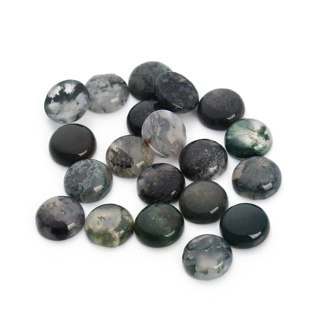 5-10pcs/lot Natural Stone Cabochon 4-25mm Amethyst Tiger Eye Agate Half Round Cabochon For DIY Ring Necklace Jewelry Accessories