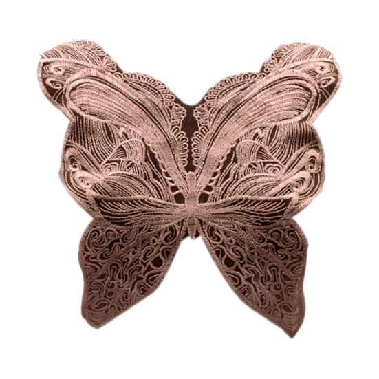 Lace Applique Removable Hollow Out Breathable Washable Embroidery Butterfly Wing Mesh Applique for Home