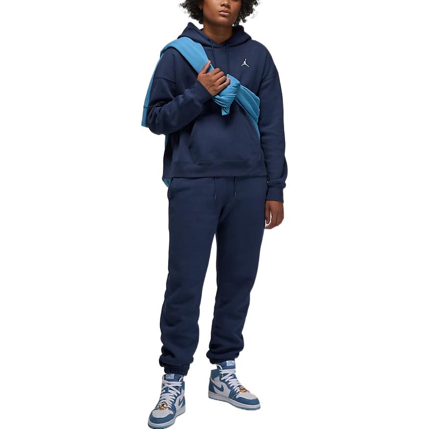 Jordan Felpa Brooklyn con cappuccio pullover in maglia spessa foderata in pile da donna blu DQ4459-410