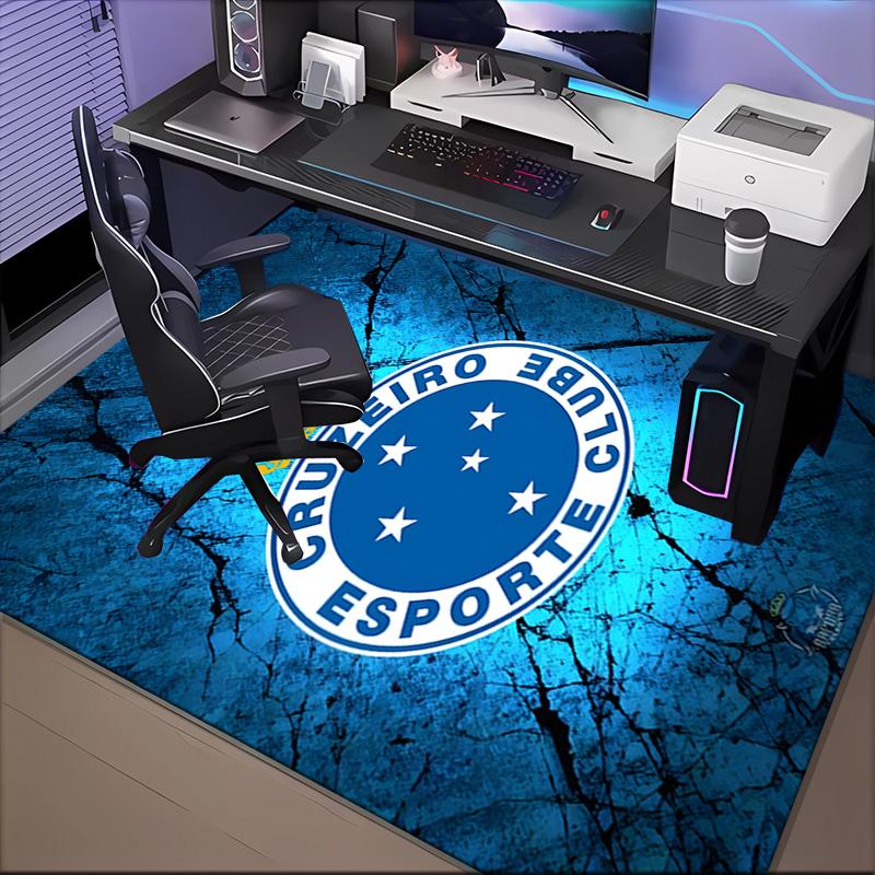 Fc Emblem Printed Office Carpet Chair Cushion  Entryway Rug, Rugs for Living Room, Bedroom Christmas gifts