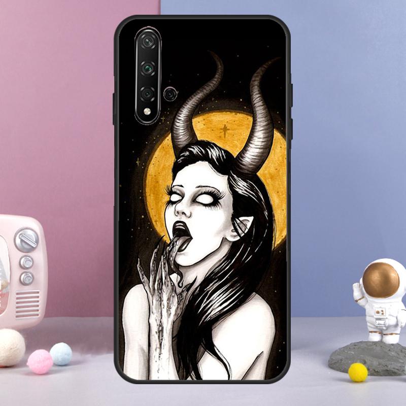 Devil Satan For Huawei Nova Y72 Y61 Y91 Y73 Y90 Y70 Y60 12s 12i 11i 8i 9 10 SE P60 P30 Pro P40 Lite Case