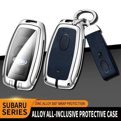 Car Zinc Alloy Key Case Bag for Subaru Brz Wrx Xv Ascent Forester Outback Impreza Legacy Car Metal Key Shell Auto Accessories