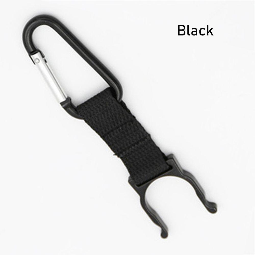 New Arrival Sports Outdoor Kettle Buckle Carabiner Water Bottle Holder Camping Hiking Aluminum Rubber Buckle Hook High Quality