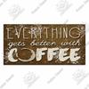 Coffee Metal Hanging Signs Decorative Plaques Door Aluminum Plaque In Home Decor Cafe Kitchen Hanging Home Decor
