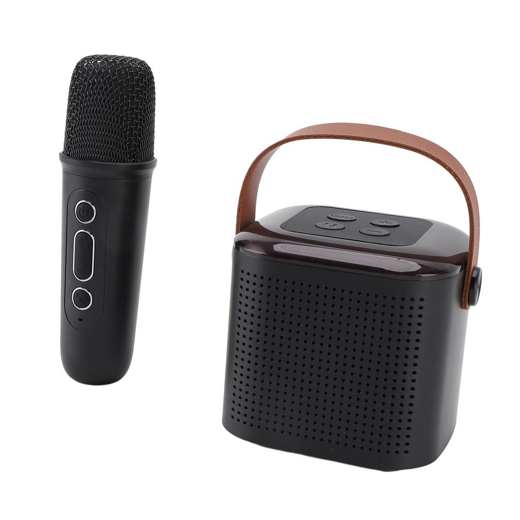 Mini Karaoke Machine RGB Light Kids Adults Wireless Portable Bluetooth Speaker with Microphone for Family Home Party