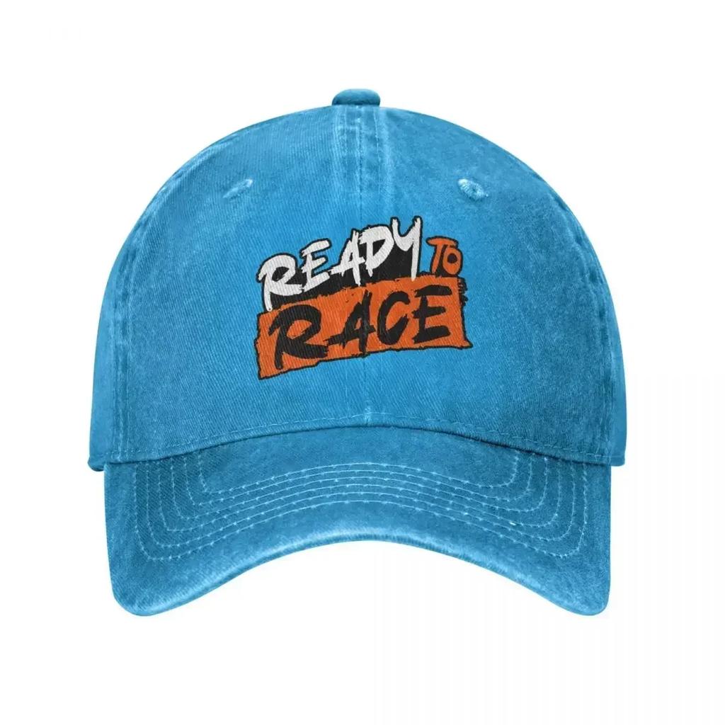 Ready To Race Unisex Baseball Caps Distressed Washed Hats  Casual Outdoor Summer Snapback