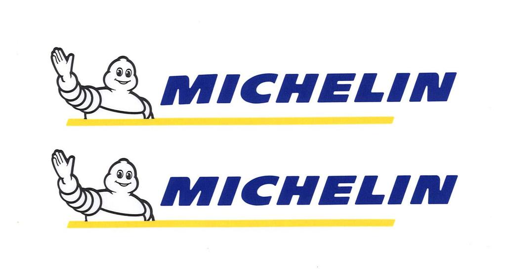 Toyo Mark Mfg. Official Sticker MICHELIN R-1034 Michelin Logo Only Remains Transfer Type 2 Sheets