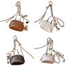 Stylish PU Leather Handbag Keychain Pendant for Backpack Bag Charm Unisex Gift Fashion Ornament Festival Accessory