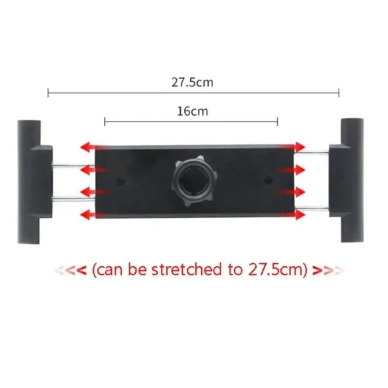 Heavy Duty Phone Tablet Tripod Mount Large Adjustable Clip Anti-drop Fixed Base for Live Streaming Content Creation Home Use