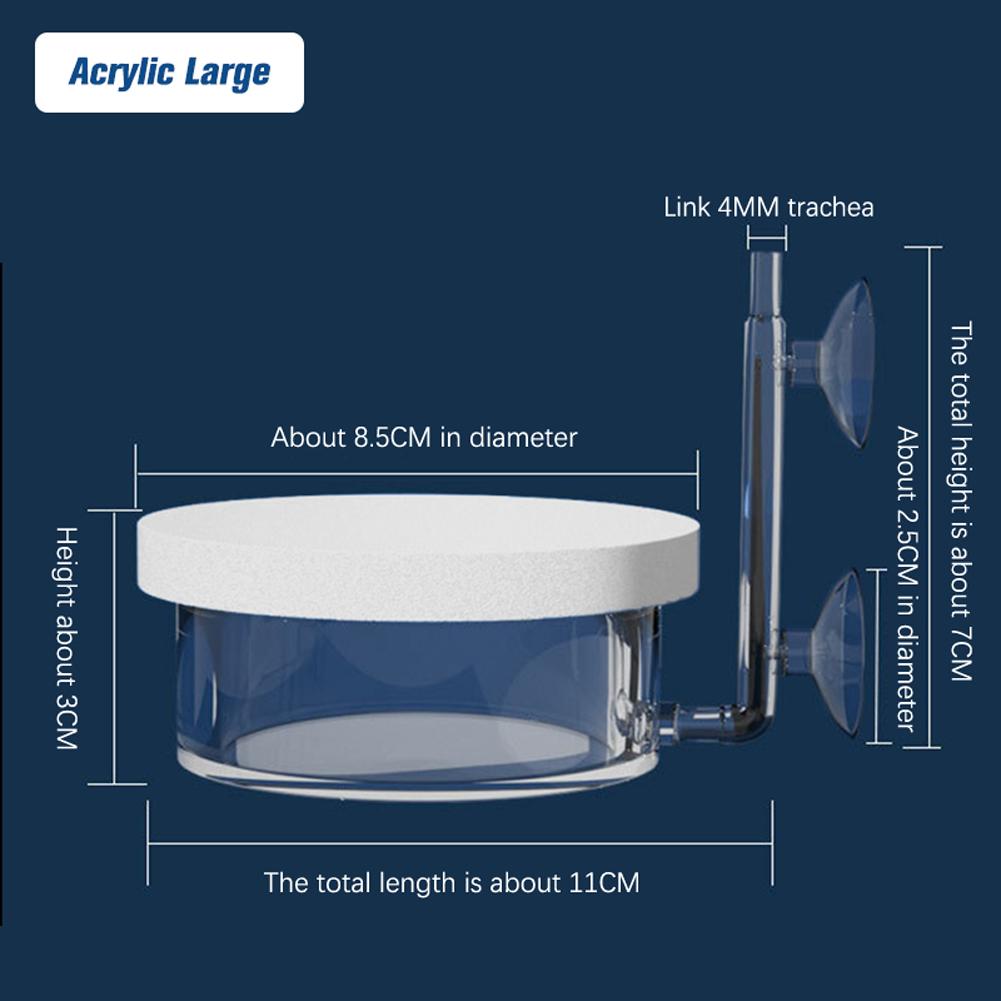 Aquarium Luftpumpe Stumm Sauerstoff-steigernden Kopf Fisch Tank Belüftung Refiner Sauerstoff Diffusor Air Stone Supplies