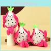 Soft And Huggable Dragon Fruit Plush Keychain Cute Pink Accessory For Kids