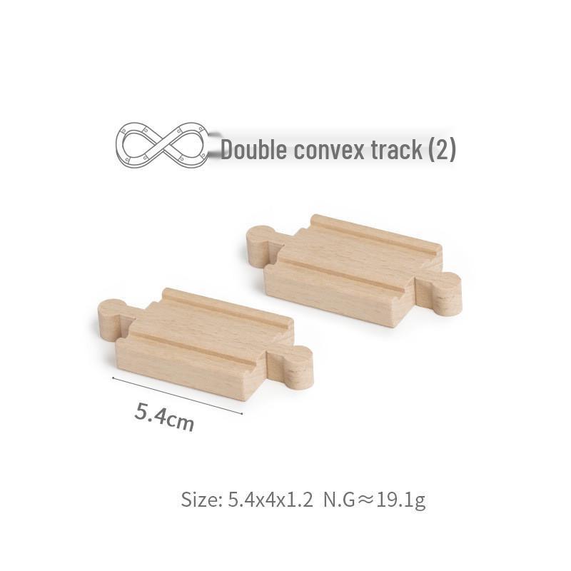 Magnetic Wooden Train Bridge Blocks for Kids - Compatible with All Brands