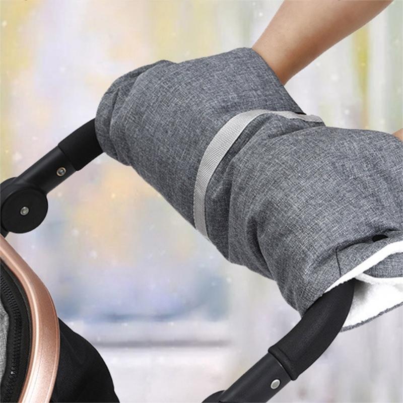 Wind and Snow Resistant Gloves for Parents Warm Gloves for Strollers Durable Stay Comfortable While Pushing the Stroller