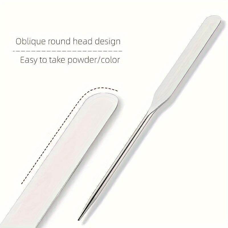 Stainless Steel Makeup Foundation Make-up Shovel Ring Color Mixing Plate Color Mixing Stick Facial Mask Scraper